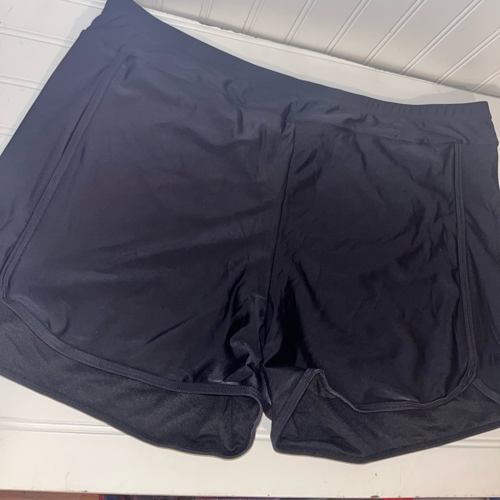 3/20🌟NWOT black swim shorts size 22W